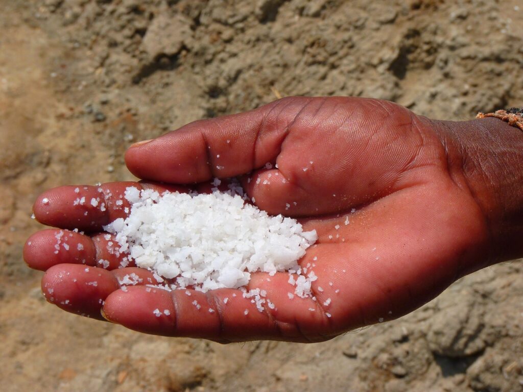 salt, hand, salt extraction, food, white, salt, salt, salt, salt, salt